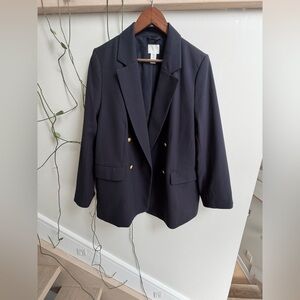 Navy Blazer with Gold Buttons